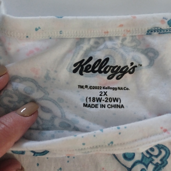 Kellogg's Pop Tarts Tee Sleep Tee Plus Sz 2X - Picture 3 of 4